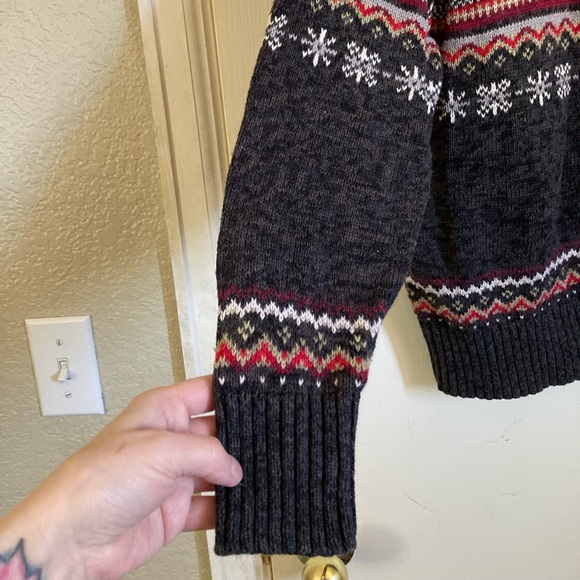 🌸Tiara International Fair Isle Ramie Blend Long Sleeve Cottage-Core Cardigan - Picture 4 of 6